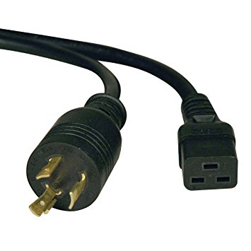 Tripp Lite Heavy-Duty Power Cord for PDU and UPS 20A, 12AWG (IEC-320-C19 to NEMA L6-20P) 6-ft.(P040-006)