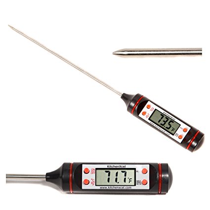 DIGITAL COOKING THERMOMETER ideal for the Christmas Turkey Easy to read with Long stainless steel probe Suitable for all food meat & liquids in the kitchen or on BBQ