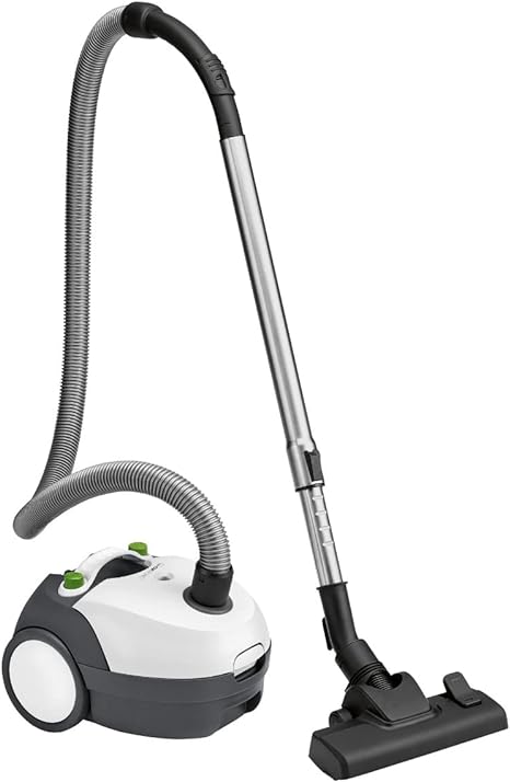 Clatronic Aspirateur sans Sac Puissant et Silencieux - Aspirateur Silencieux - Aspirateur traineau sans Sac - Aspirateur silencieurs sans Sac - Aspirateur 700 Watts - BS 1300 N Blanc-Gris