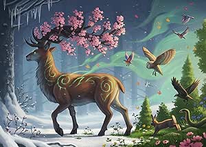 Ravensburger Spring Deer 1000 Piece Jigsaw Puzzle for Adults - 12000616 - Handcrafted Tooling, Made in Germany, Every Piece Fits Together Perfectly