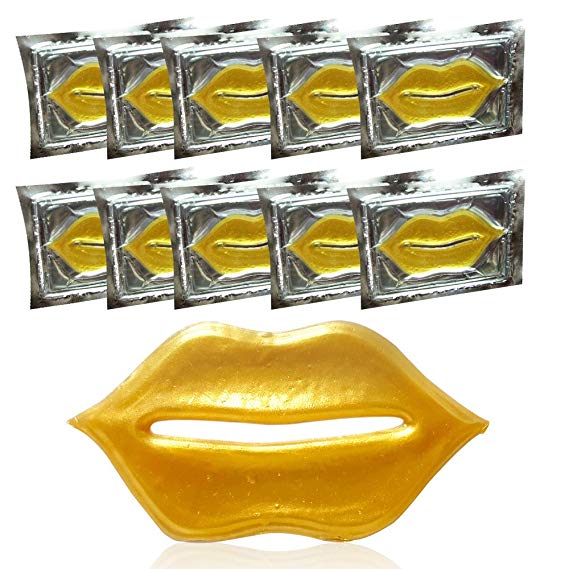 24K Gold Collagen Lip Mask 10-Pack