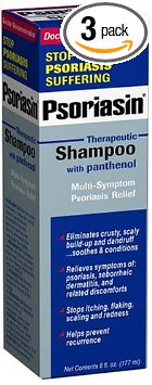 Psoriasin Therapeutic Shampoo, 6 Ounce Bottles (Pack of 3)