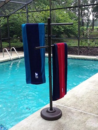 Outdoor Lamp Company Outdoor Spa and Pool Towel Rack - Bronze