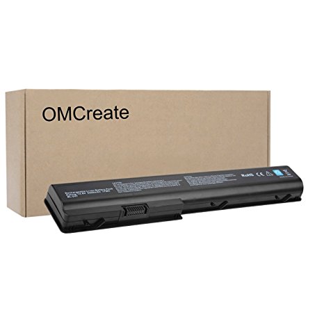 OMCreate Laptop battery for HP Pavilion DV7 GA08 KS525AA HSTNN-IB75 HSTNN-DB75 480385-001 DV7-3165DX DV7-1232NR DV7-1245DX DV7-1243CL DV7-3085DX DV7-3065DX -12 Months Warranty