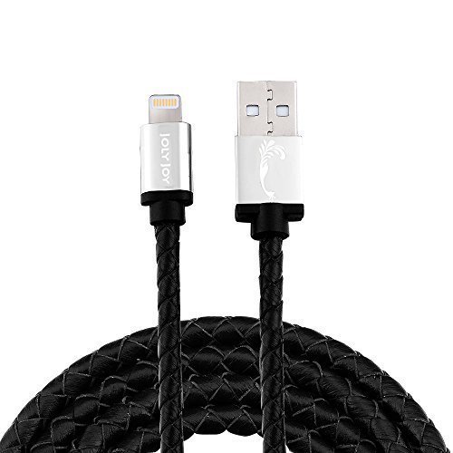Lightning to USB Cable, Joly Joy® iPhone Cable Lighting Cord 3.28ft / 1m Apple MFi Certified iPhone Charger for iPhone 6s 6 Plus, 5se, iPad mini 4, iPad Pro Air 2 (Black Leather)