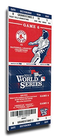 MLB Boston Red Sox 2013 World Series Mega Ticket Frame