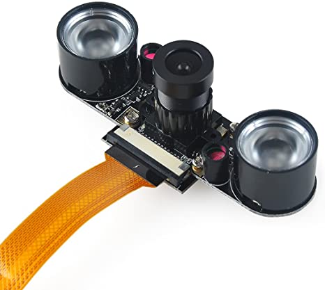 MakerHawk Raspberry Pi Zero W Camera Night Vision Webcam 2 Infrared IR LED Light for Raspberry Pi Zero W