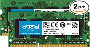 Crucial 8GB Kit (4GBx2) DDR3/DDR3L 1066 MT/s (PC3-8500) SODIMM 204-Pin Memory For Mac - CT2K4G3S1067M