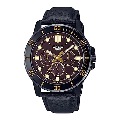 Casio Analog Brown Dial Men's Watch-MTP-VD300BL-5EUDF