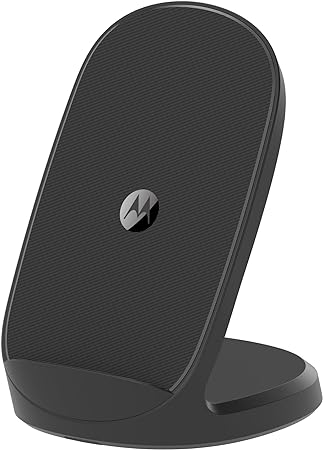 Motorola TurboPower 15W Qi Wireless Stand for Fast Cordless Charging of Moto Edge 2022/2023, Edge  (Plus) 2023/2022/2020, Razr  (Plus) 2023, Razr 2023, ThinkPhone by Motorola