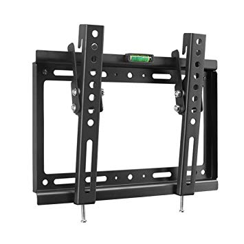 Suptek Tilt TV Wall Mount Bracket for 14''-32" TVs Including LED, LCD and Plasma Flat Screens up to VESA 200x200mm and 55lbs and Magnetic Bubble Level MT3202