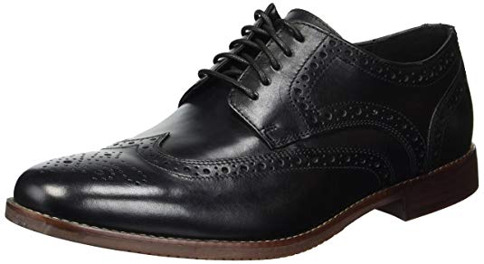 Rockport Men's Derby Room Wingtip Shoe in Black