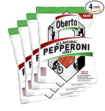 Oberto All-Natural Pepperoni Jerky, 2.2 Ounce (Pack of 4)