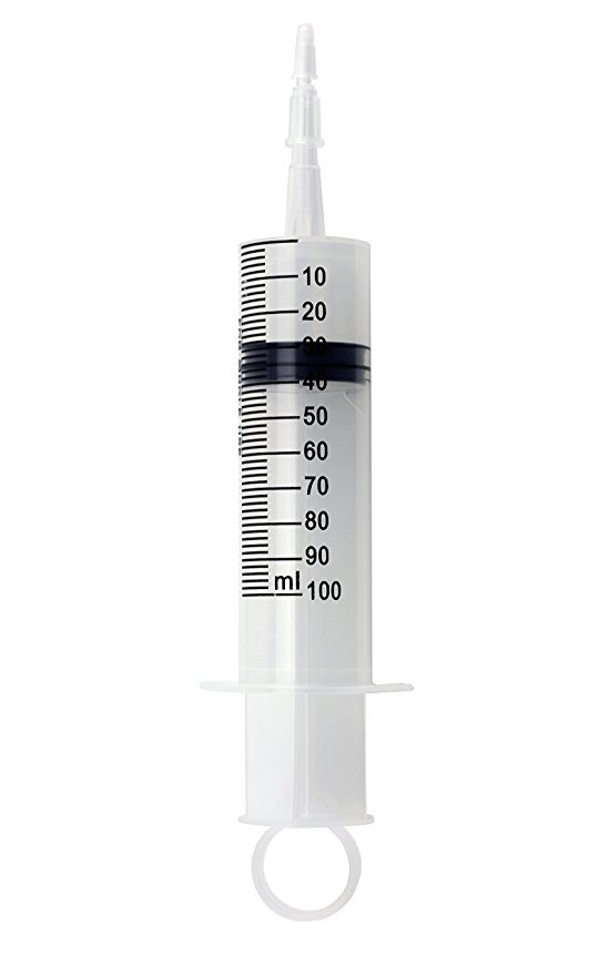 Karlling 100ML Large Big Plastic Hydroponics Nutrient Measuring Syringe New