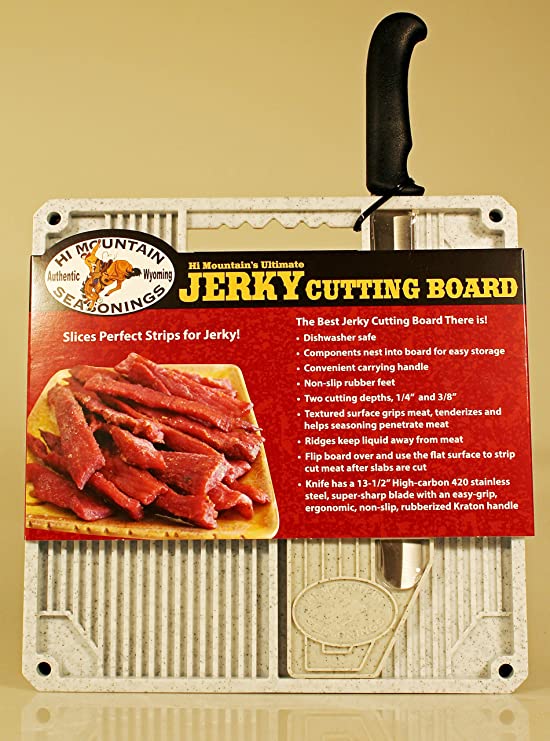 HI Mountain's Ultimate Jerky Cutting Board & Jerky Knife