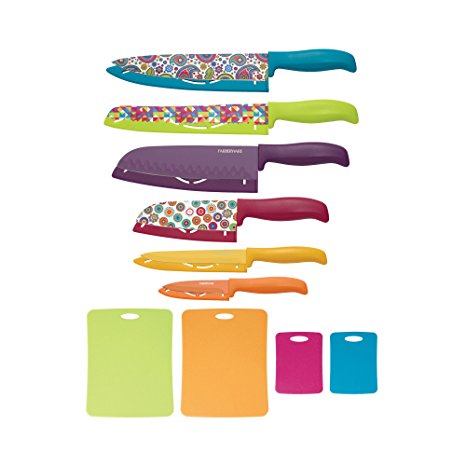 Farberware 16-Piece Stick-Resistant Cutlery and Cutting Mat Set