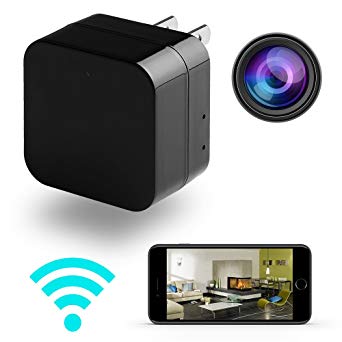 ieleacc - Spy Camera Wireless - Wifi Remote View - Charging Phones - Alarm Message - Motion Detection - HD 1080P - Small Mini Home Security - Nanny Cam - Hidden Camera System