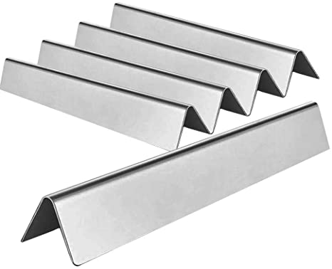 BBQ funland SH7636 (5-Pack) Stainless Steel Heat Plate, Flavorizer Bars for Weber Spirit 300 Series Gas Grills, aftermarket Replacements (15.3” x 2.6” x 2.5”, 16 Ga.)