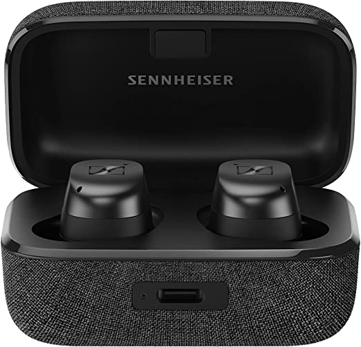 Sennheiser Momentum True Wireless 3 Earbuds -Bluetooth in-Ear Headphones for Music and Calls with Adaptive Noise Cancellation, IPX4, Qi Wireless Charging and 28-Hour Battery Life, Graphite