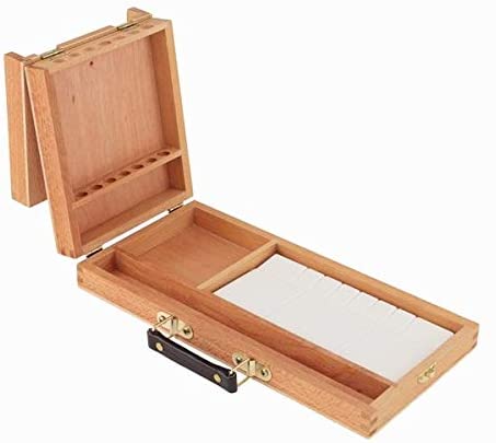 Creative Mark Turner Watercolor Box - Travel Box for Carrying Watercolor Art Supplies & Plastic Watercolor Palette [13" x 6.5" x 2"]