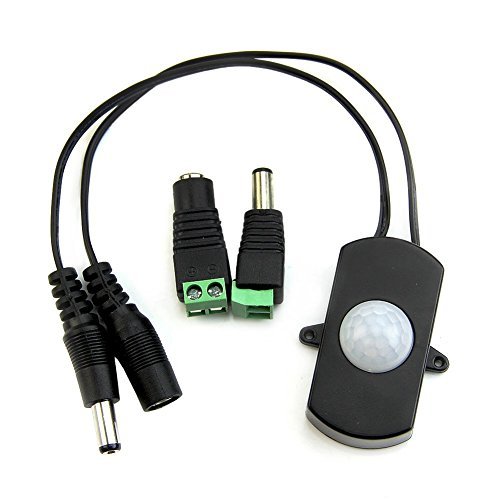 VIPMOON Aotomatic Mini 5A PIR Infrared Motion Sensor Detector Switch for LED Strip Light   Female Male DC Power Connector