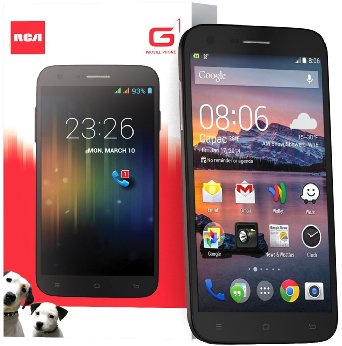 RCA G1 5.5" Hd, Unlocked Dual Sim, 8Mp Camera, 8Gb Rom, 1Gb Ram, android 4.4 - Black