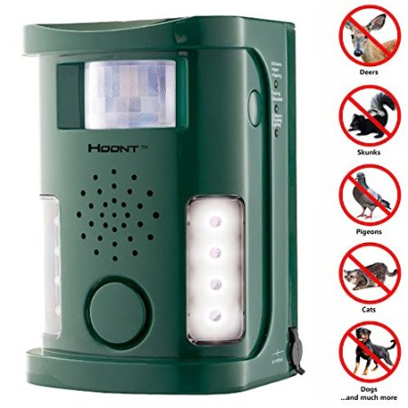Hoont™ Powerful Electronic Outdoor/Indoor Animal & Pest Repeller - Motion Activated [New Version]