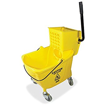 Genuine Joe GJO02347 Side Press Wringer Mop Bucket, Yellow