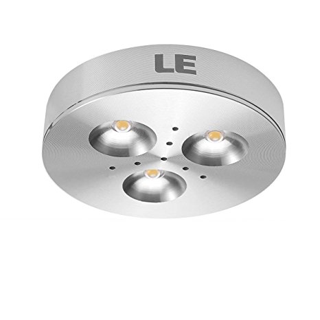 LE Brightest LED Under Cabinet Lighting, Puck Lights, 25W Halogen Replacement, Cool White