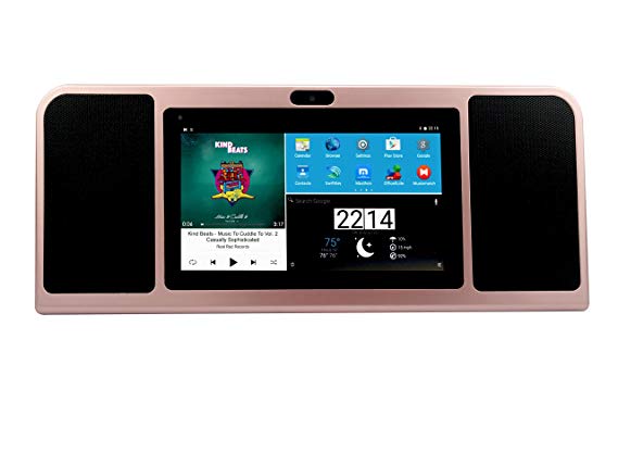 Azpen A770 Tabletop 7 inch Tablet with Boombox Speakers(Rose Gold)