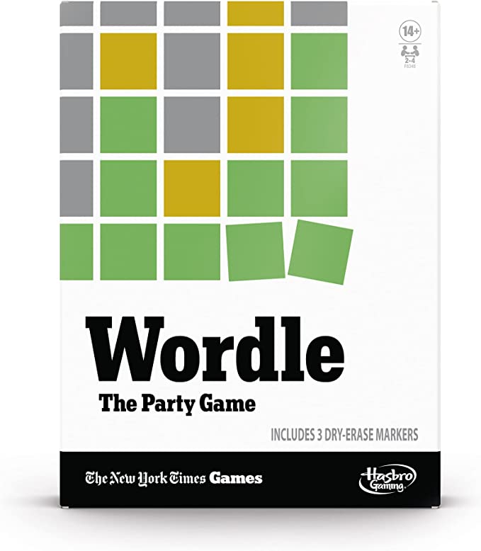 Wordle The Party Game for 2-4 Players, Official Wordle Board Game Inspired by New York Times Wordle Game, Party Games for Ages 14 , Word Games