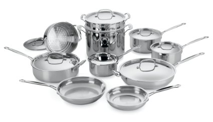 Cuisinart 77-17 Chef's Classic Stainless 17-Piece Cookware Set