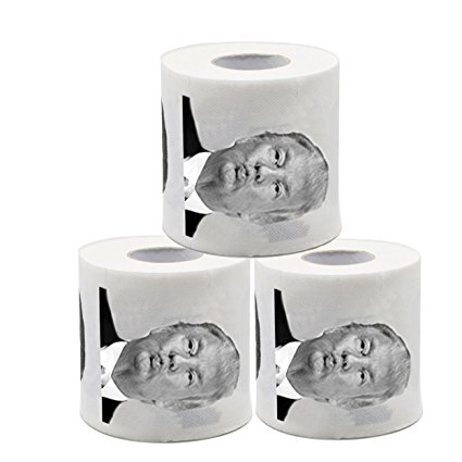 Minch Donald Trump Toilet Paper- prank Funny Toilet Paper Novelty joke Political Gag Gifts 3 Rolls