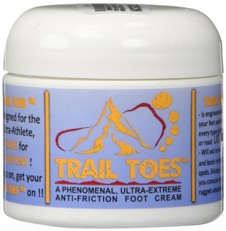 Trail Toes: Phenomenal Ultra-Extreme, Anti-Friction Foot and Body Cream 1 Pack of 2 oz