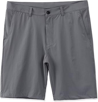 HARBETH Men's Performance Quick Dry Slim Fit 9 Inch Active Hybrid Dress Chino Golf Hiking Shorts