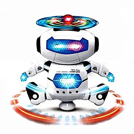 Sunshine Dancing Robot with 3D Lights and Music, Multi Color