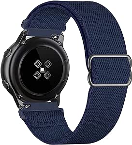 GBPOOT 20mm 22mm Strap Compatible with Samsung Galaxy Watch Active 2 (40mm/44mm)/Watch 3 41mm/Watch 42mm/Gear S2, Adjustable Nylon Replacement Sport Strap