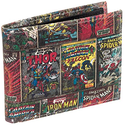 Marvel Comics Leather Character Bifold Wallet w/ Gift Box