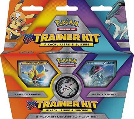 Pikachu Libre and Suicune Pokemon XY Trainer Kit