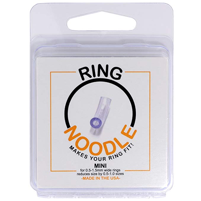 RING NOODLE: Ring Size Reducer | Ring Guard | Ring Size Adjuster, Size: Mini, for rings 0.5-1.5 mm wide.