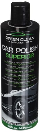 Green Clean Automotive Car Polish Superior - Best Ecological Car Care Product - Compound For Machine & By Hand - Spot-Free Ultimate Shine - Removes Scratches Marks & Oxidaton Highest Protection 16 oz