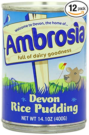 Ambrosia Devon Rice Pudding, 14.1 Ounce Cans (Pack of 12)