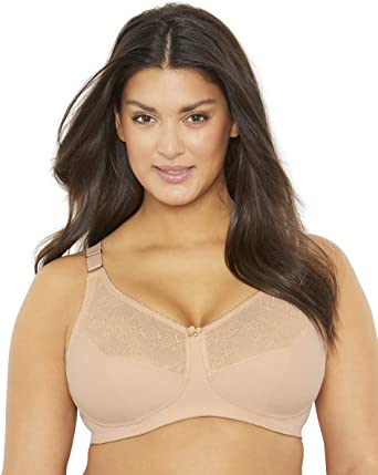 MxG - a Mae and Glamorise Collaboration - Women's Full Figure Plus Size Minimizer Comfort Support Bra