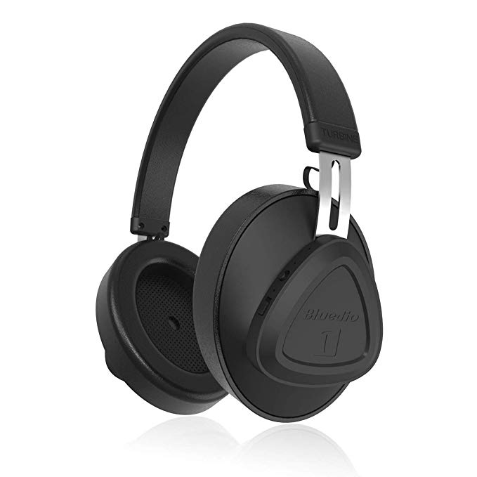 Bluedio TMS, Active Noise Canceling Headset, Bluetooth 5.0 Over-Ear Headphones with Soft Protein Ear Pads, Voice Control Stereo Wireless Headsets for Music& Call,Built-in Mic