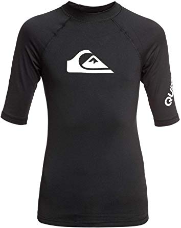 Quiksilver Boy's All Time Short Sleeve UPF 50 Rashguard