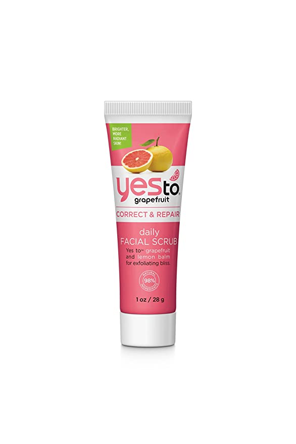 Yes To Grapefruit Daily Facial Scrub, 1 Ounce (Travel Size)