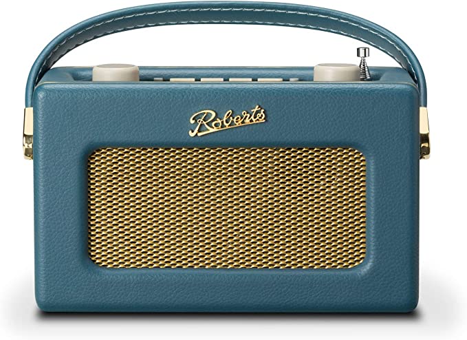 Roberts Rev-Uno Retro DAB /FM Portable Radio with Bluetooth -Teal Blue