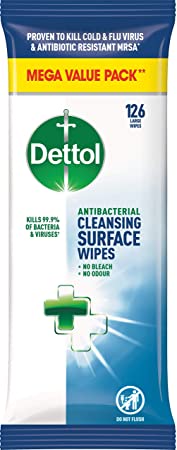 Dettol Antibacterial Surface Cleaning Wipes (126 Wipes)