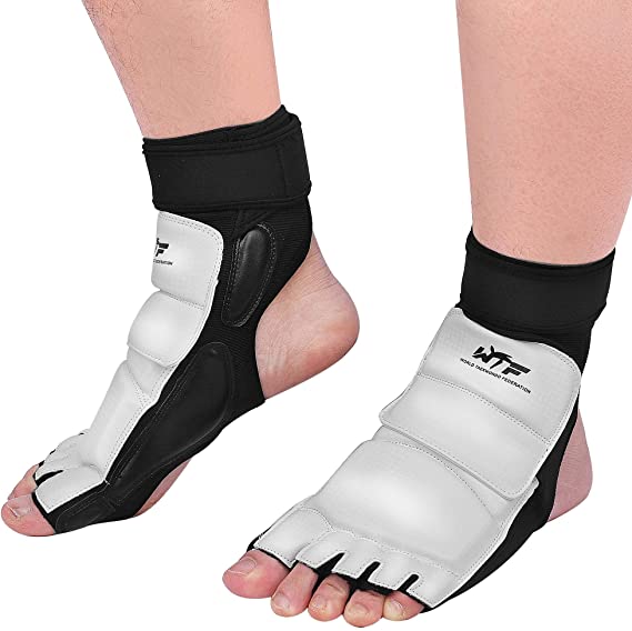 Taekwondo Foot Protector Gear, Ankle Brace Support Pad Feet Guard for MMA UFC Martial Arts Fight Training Sparring Kung Fu Kickboxing,Tae Kwon Do Feet Protective TKD Foot Gear for Men Women Kids