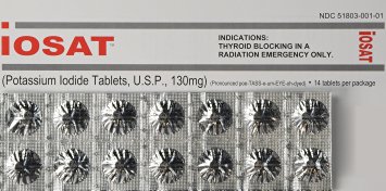 IOSAT Potassium Iodide Tablets USP, 130 mg, 14 Count